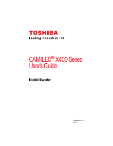 Manual Toshiba Camileo X416 Camcorder