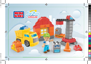 Manual Mega Bloks set 7152 Junior Builders Cool construction site