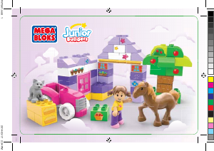 Manual Mega Bloks set 7156 Junior Builders Fuzzy pretty pony stable