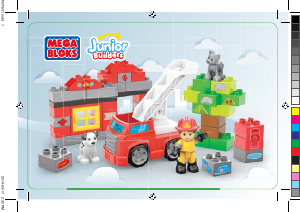 Manual Mega Bloks set 7153 Junior Builders Fire station rescue