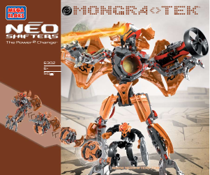 Manual Mega Bloks set 6302 Neo Shifters Mongra-Tek