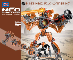 Handleiding Mega Bloks set 6302 Neo Shifters Mongra-Tek