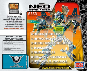 Rokasgrāmata Mega Bloks set 6353 Neo Shifters Web battler 2