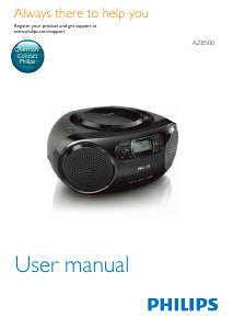 Manual Philips AZB500 Stereo-set