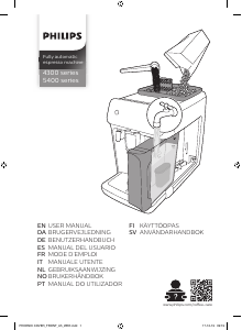Manual de uso Philips EP4349 Máquina de café espresso