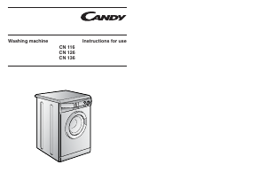 Handleiding Candy CN 116T UK Wasmachine