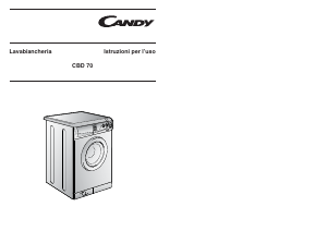 Manuale Candy CBD 70 IT Lavatrice