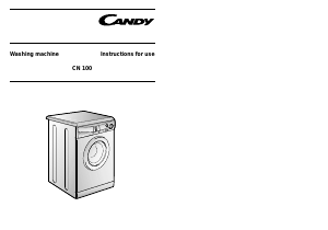 Handleiding Candy CN 100T UK Wasmachine