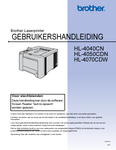 Handleiding Brother HL-4040CN Printer
