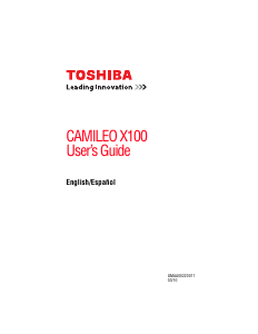 Handleiding Toshiba Camileo X100 Camcorder