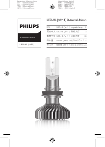 説明書 フィリップス 11362XUX2 X-tremeUltinon 車のヘッドライト
