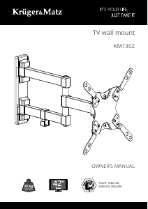 Bedienungsanleitung Krüger and Matz KM1302 Wandhalterung