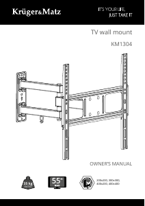 Bedienungsanleitung Krüger and Matz KM1304 Wandhalterung