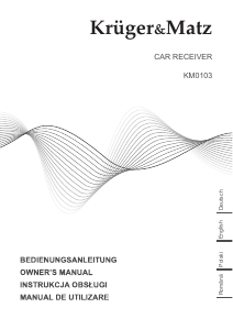 Instrukcja Krüger and Matz KM0103 Radio samochodowe