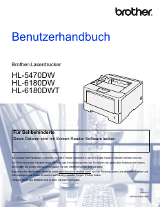 Bedienungsanleitung Brother HL-6180DWT Drucker