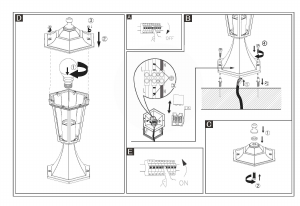 Bruksanvisning Eglo 22466 Lampa