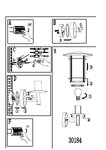 Bruksanvisning Eglo 30184 Lampa