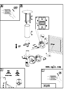 Bruksanvisning Eglo 30185 Lampa