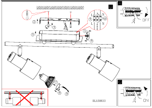 Bruksanvisning Eglo 30833 Lampa