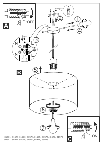 Bruksanvisning Eglo 31571 Lampa