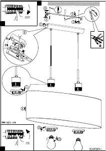 Bruksanvisning Eglo 31584 Lampa