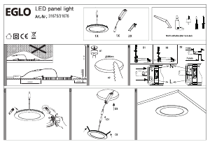 Bruksanvisning Eglo 31675 Lampa