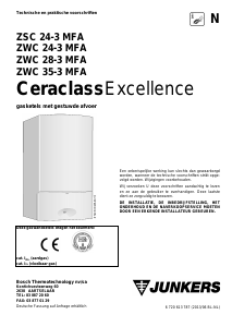 Handleiding Junkers CeraclassExcellence ZSC 24-3 MFA CV-ketel