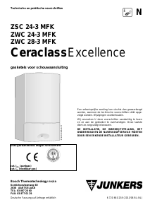 Handleiding Junkers CeraclassExcellence ZSC 24-3 MFK CV-ketel