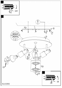 Bruksanvisning Eglo 32002 Lampa