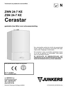 Handleiding Junkers Cerastar ZSN 24-7 KE CV-ketel