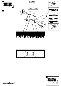 Bruksanvisning Eglo 39283 Lampa