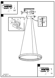 Bruksanvisning Eglo 39313 Lampa