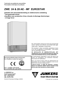 Mode d’emploi Junkers Eurostar ZWE 28 AE-MF Chaudière chauffage central