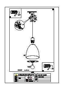 Bruksanvisning Eglo 39487 Lampa