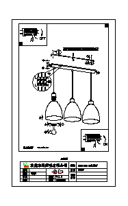 Bruksanvisning Eglo 39497 Lampa