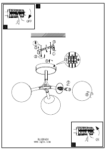 Bruksanvisning Eglo 39531 Lampa