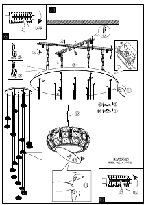 Bruksanvisning Eglo 39546 Lampa