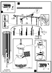 Bruksanvisning Eglo 39547 Lampa