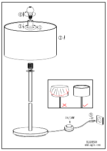 Bruksanvisning Eglo 39558 Lampa