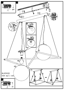 Bruksanvisning Eglo 39592 Lampa