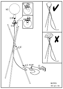 説明書 Eglo 39594 ランプ