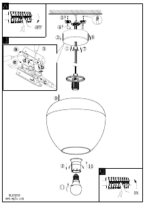 Bruksanvisning Eglo 39596 Lampa