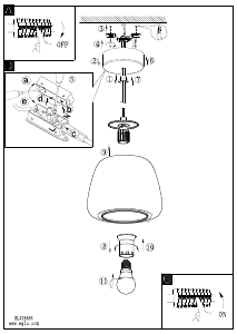 Bruksanvisning Eglo 39666 Lampa