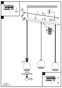 Bruksanvisning Eglo 39667 Lampa