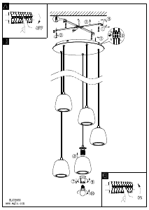 Bruksanvisning Eglo 39668 Lampa