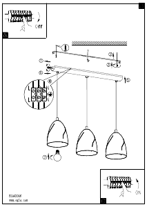 Bruksanvisning Eglo 43006 Lampa