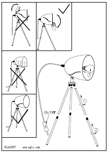 Bruksanvisning Eglo 43007 Lampa