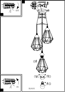 Bruksanvisning Eglo 43023 Lampa