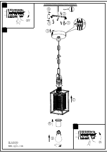 Bruksanvisning Eglo 43039 Lampa