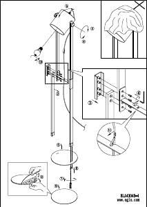 Bruksanvisning Eglo 43048 Lampa